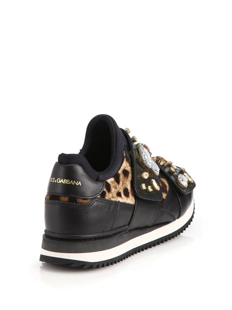 dolce gabbana leopard print sneakers|dolce and gabbana animal print.